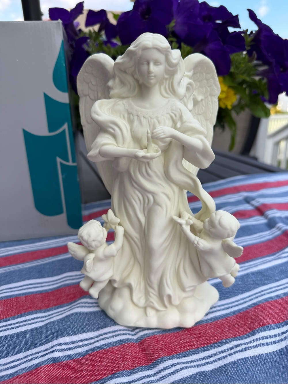 PartyLite Ivory Angel of Light Candle Holder